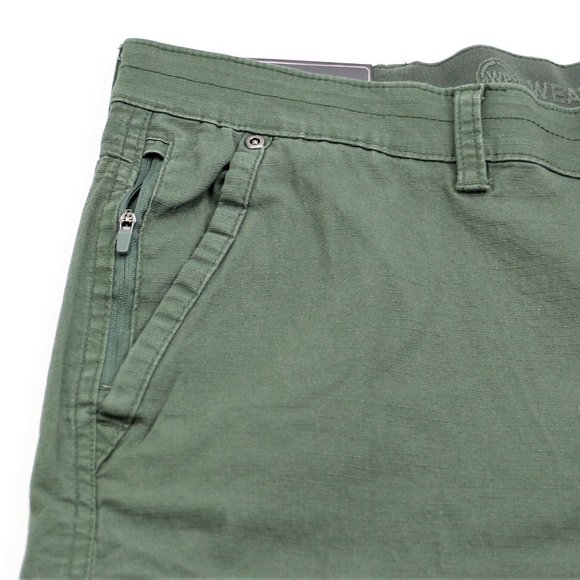 New Weatherproof Size 44  Men's Ripstop Utility Shorts 10" Inseam Ivy Green WP - Picture 4 of 12